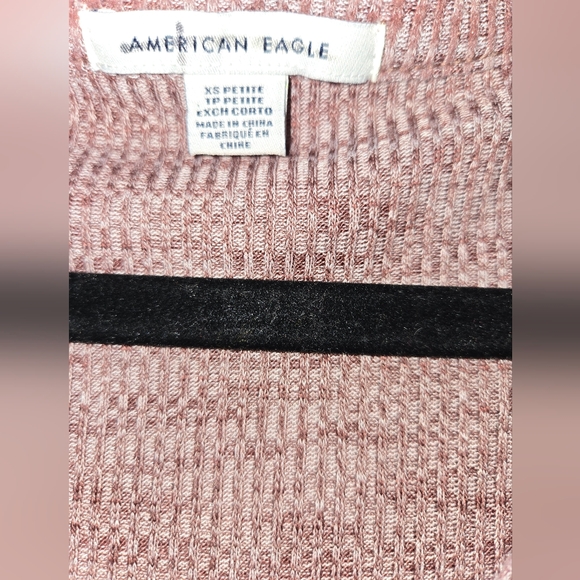 American Eagle Outfitters Long Sleeve Knit Tunic Dress in Pink - Picture 2 of 2